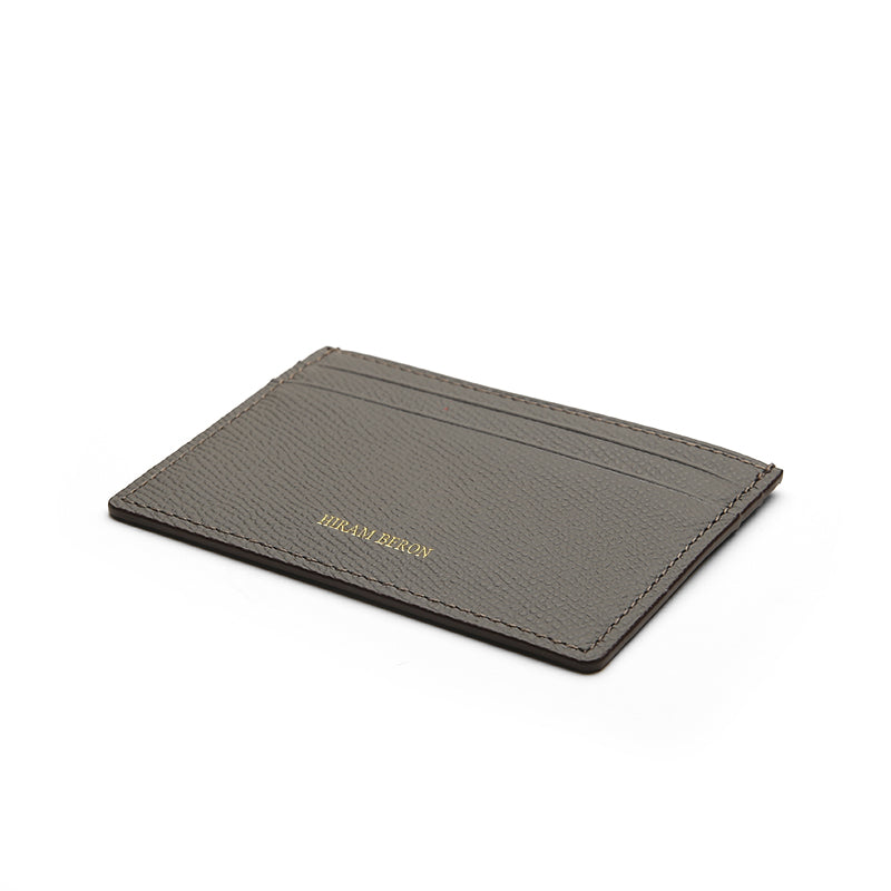 Card Case-Epsom Pattern Top Grain Leather from Italy