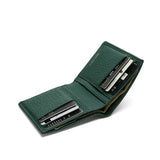 close-upof the money slot for the green slim wallet