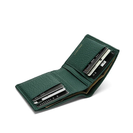 close-upof the money slot for the green slim wallet