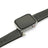 Smartwatch with a black leather strap on a white background