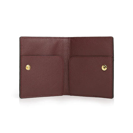 Card Wallet - Full Grain Aligator Pattern Calfskin from Italy