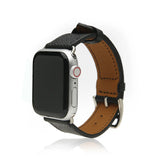black leather apple watch band