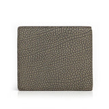 the back of the grey leather wallet