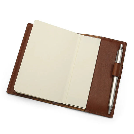 full grain Italian leather journal cover