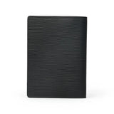 back view of the black EPI leather passport holder