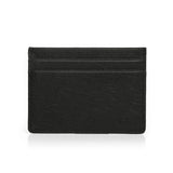 back view of Italian saffiano leather card case for private label branding, HIRAM BERON leather atelier..