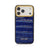 Blue Italian iphone 17 pro case with white background