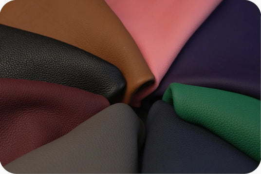 Authentic German Togo leather featuring natural pebbled grain for high-end bespoke leather goods - Hiram Beron Boutique Leather Sourcing since 2012