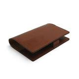 the painting oil edge for the brown vegetable tanned leather notebok cover