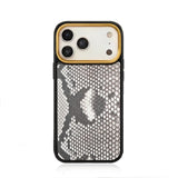 Natural Python skin phone case for iPhone 17 Pro max