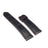 Navy Blue genuine HCP alligator replacement watch strap with tonal hand stitching and sealed edge finish   