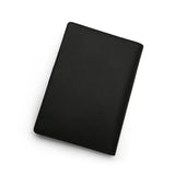 The back of the black epsom leather notebook cover